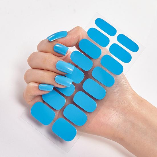 1 Set Gel Nail Strips Stickers for DIY Nail Art Easy Removal Nail Wraps Waterproof Long-Lasting Wear Resistance Nail Art Gifts for Women