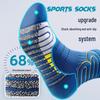 Men's Thickened Mid-Calf Running & Sports Socks - Marathon, Basketball, Badminton