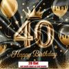 Party Backdrop 40Th Birthday Crown Flat Golden Balloons Multi Family Weddings Birthdays Photo Booth Decor Front Door Decor