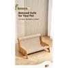 Solid Wood Cat Sofa Sisal Scratcher Bed Anti Shed Natural Sisal Mat Multi Size Pet Lounge Furniture Stable Frame Cat Rest