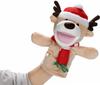 ColorfylCoco Reindeer Christmas Puppet with Moving Mouth, Hand Puppet, Animal Puppet Show, Ventriloquism Glove Puppet