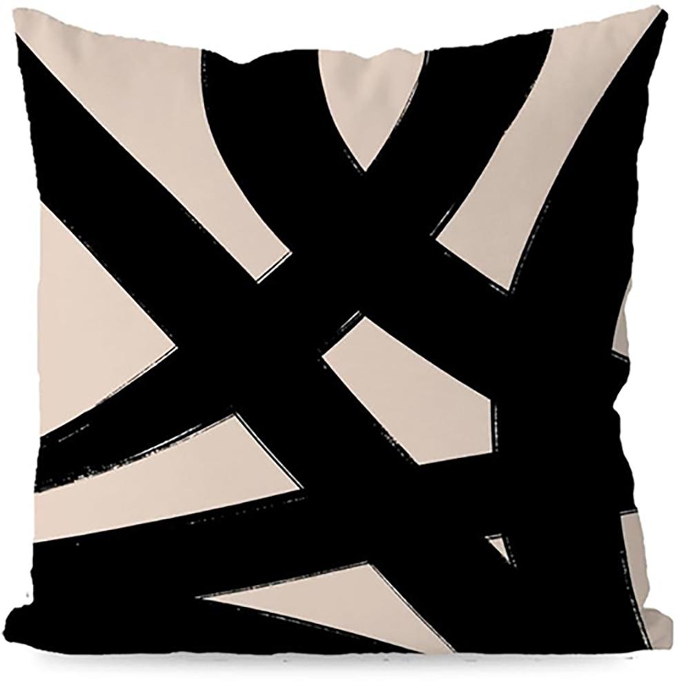 Black and White Geometric Pattern Pillow Covers Set ,,sofa and Chair Cushion Covers, Home Bedroom Room Decoration