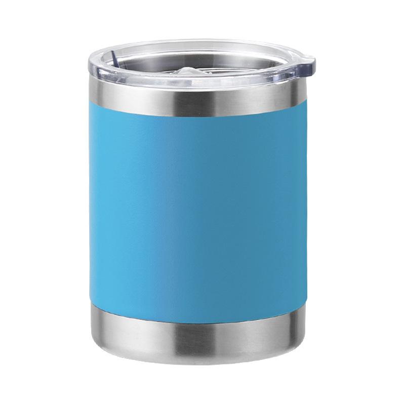 12 oz Kaffeetasse, Vakuumisolierte Campingtasse mit Deckel, doppelwandiger Edelstahl-Reisebecher für Zuhause, Büro, Schreibtisch