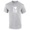 I Heart Love DE Shirt Delaware the Diamond State Gray White Gift T-Shirt S-5XL