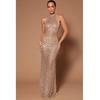 Sexy Evening Dress New Sexy Open Back Party Formal Dress Hot Rhinestone Sequin See-through Dress for Women