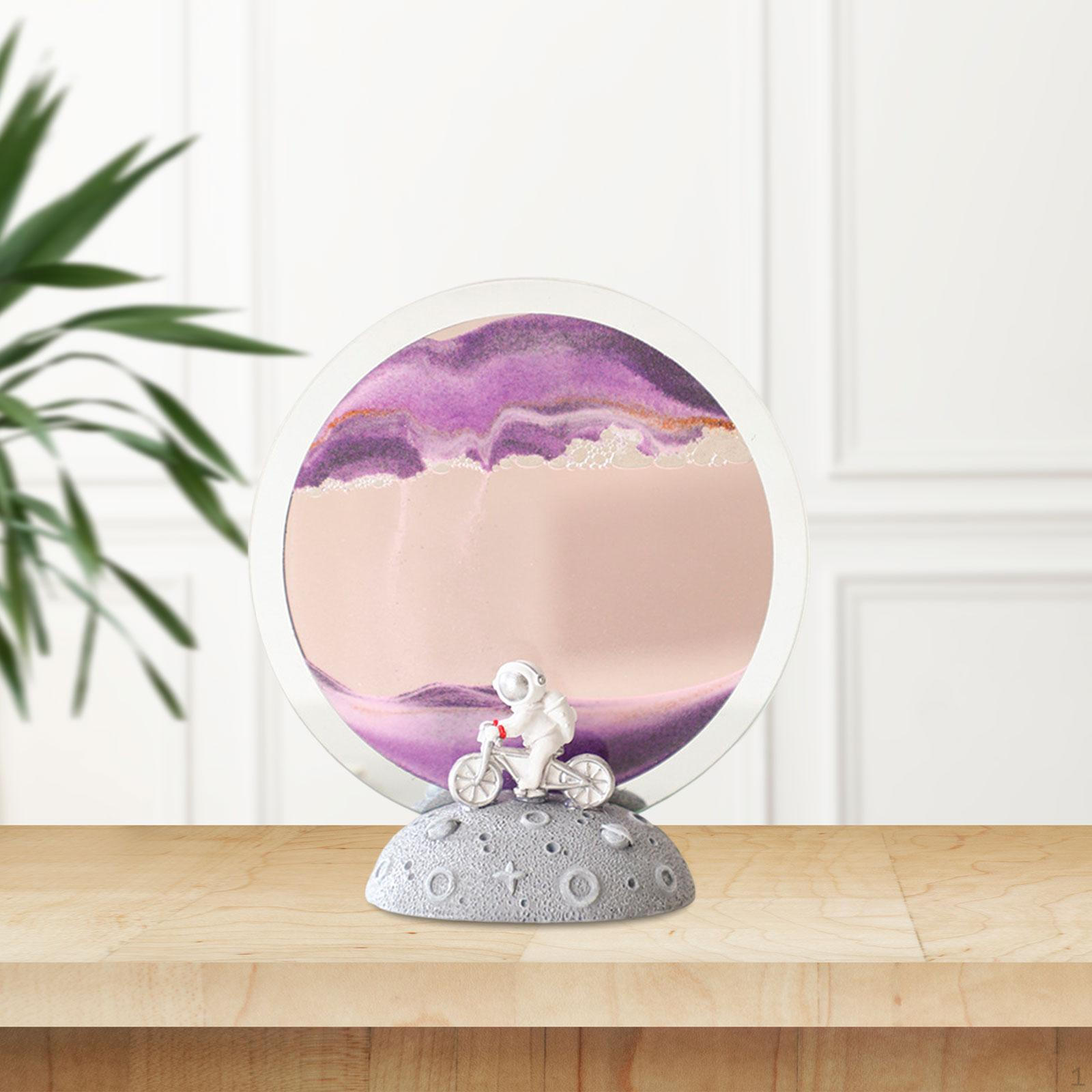 Картина Песок Жидкий Песок Песочные Часы Настольная Лампа Динамический Текучий Песок для Спальни Столовой Violet