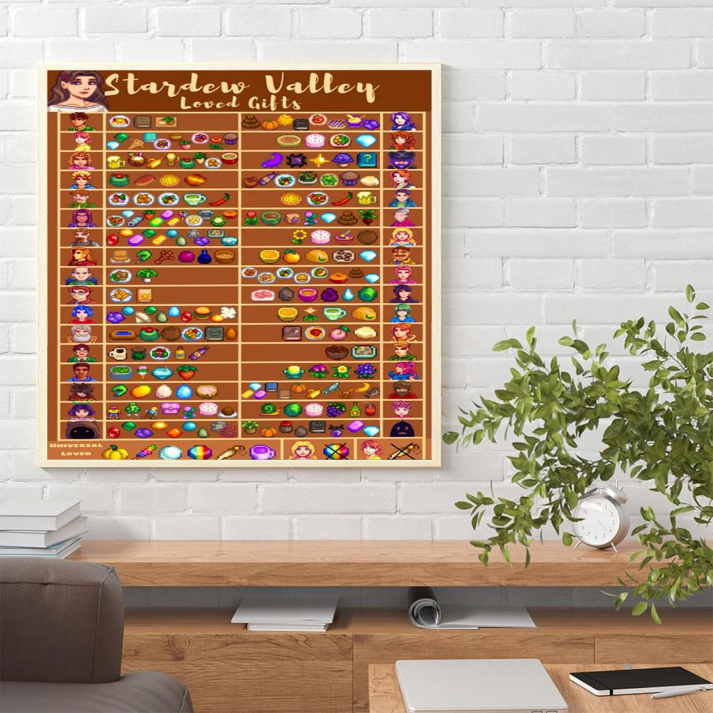 Stardew Valley 5D Round Diamond Painting Kit Diamond Embroidery Painting Rhinestones Mosaic Frameless Handwork Decoration Arts