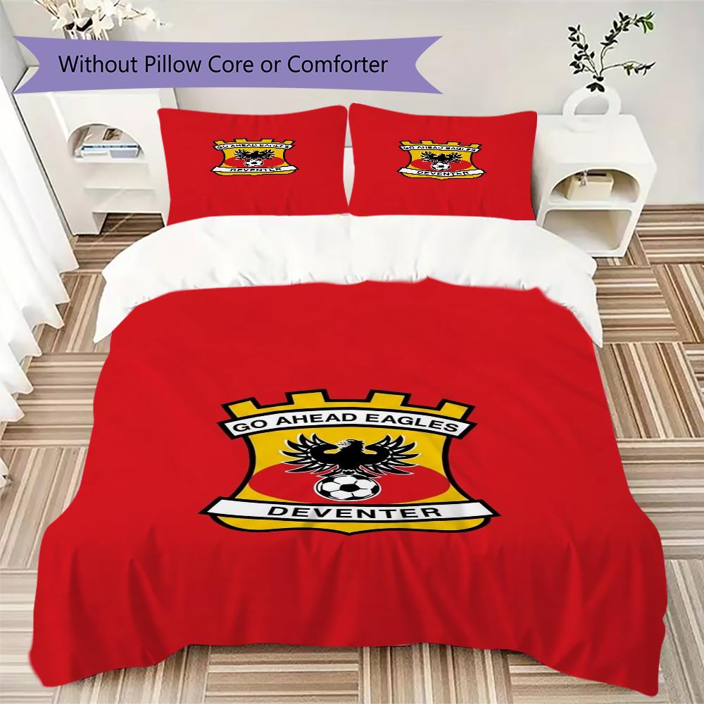 Go Ahead Eagles Pattern Bedding uilt Set uilt Cover Pillowcase Home Decoration Birthday Gift (1 * duvet cover + 2 * pillowcase without core)