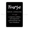 Nurse Definition Metal Signs Wall Cave Pub Plates Wall Decor Cinema Custom Tin Sign Poster