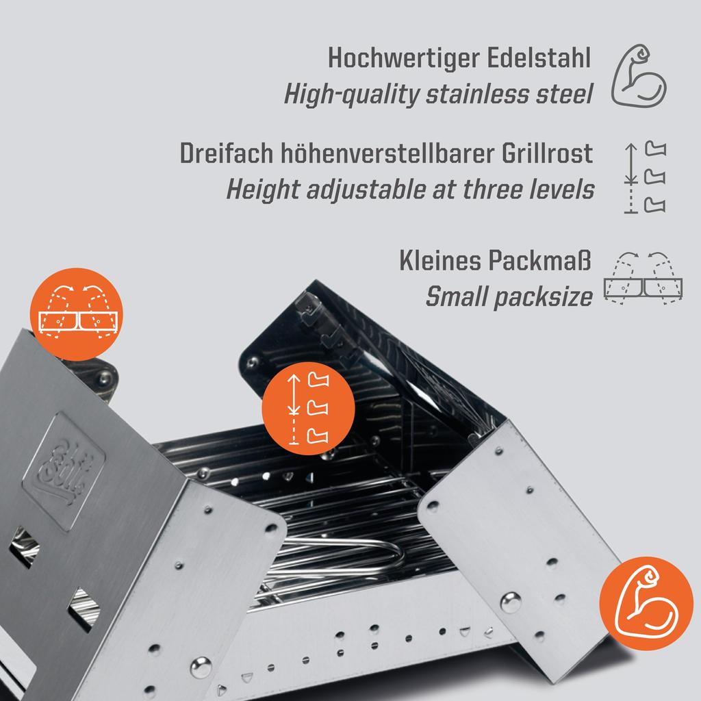 Esbit Charcoal Grill BBQ300 ESBBQ300S0