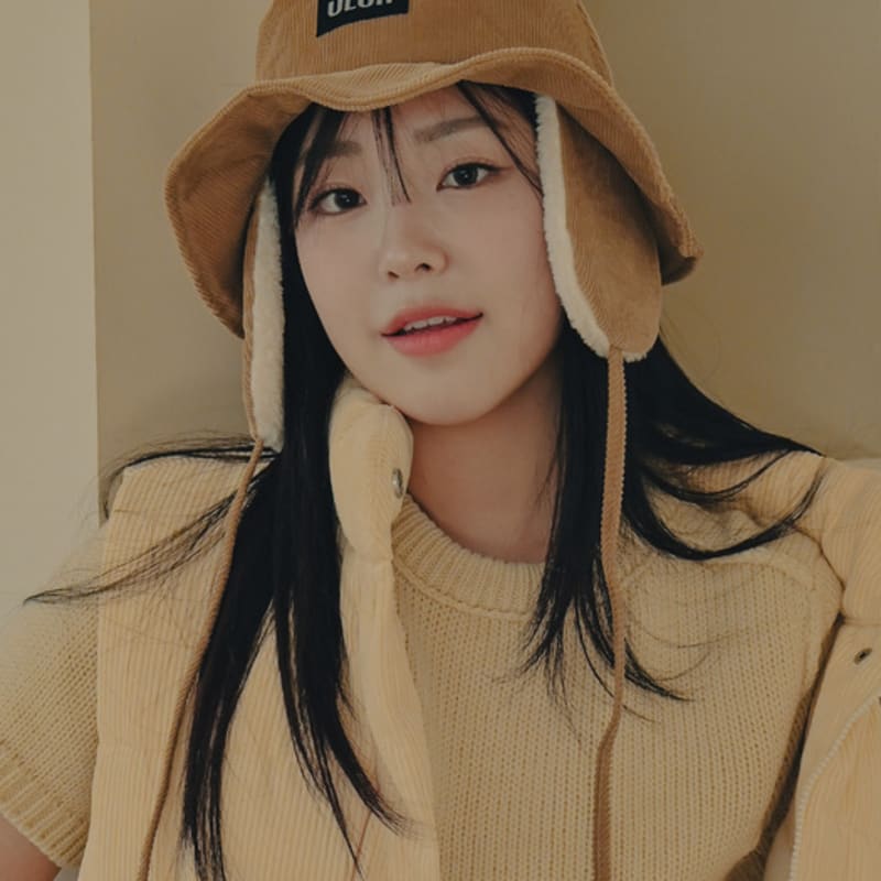 

ULUK Вельветовые флисовые наушники Широкая панама 4 цвета ivory