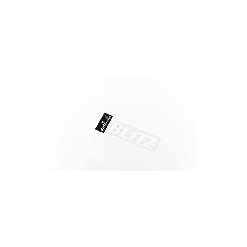 BLITZ Logo Sticker, 200mm wide, White, 13553