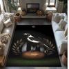 Club Nacional De Printed Flannel Area Rug Non Slip Soft Polyester Floor Carpet Indoor Decor Mat for Bedroom Living Room Sofa Game Room Home Decoration