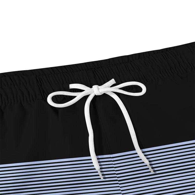 Summer Men's Quick Drying Double-layer Drawstring Waist Suitable for Beaches, Swimming Pools, or Summer Activities