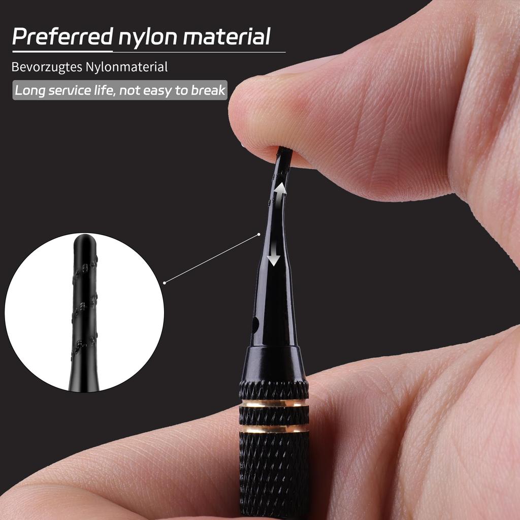 CyeeLife Darts Tips Plastic 200 Pcs Premium Soft Darts Tips 2BA Thread Soft Darts Replacement Tips Durable Black 200pcs