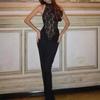 Cross-Border Women's Lace Halter Bodycon Dress