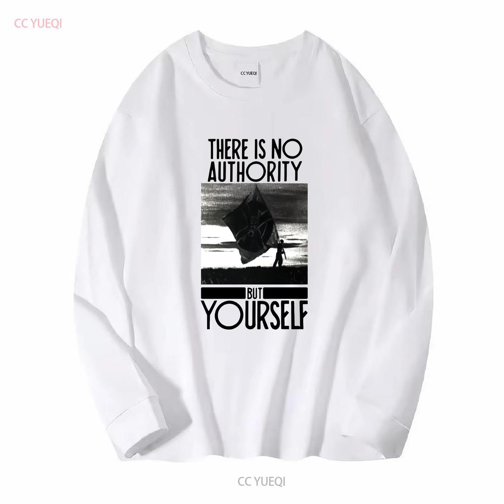 Crass There Is No Authority But Yourself T Shirt Full Size S 5XL SE636 vintage Washed Stylish designer clothes homme Casual