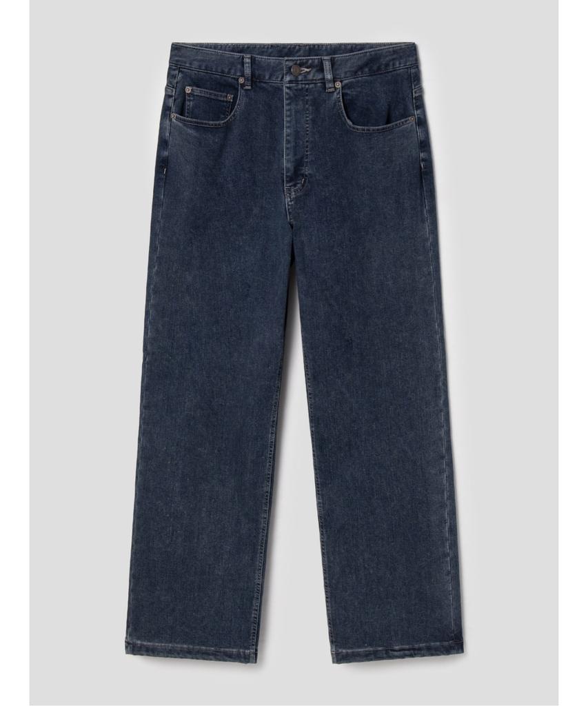 SHIFT.G Wide Brushed Denim Pants Navy