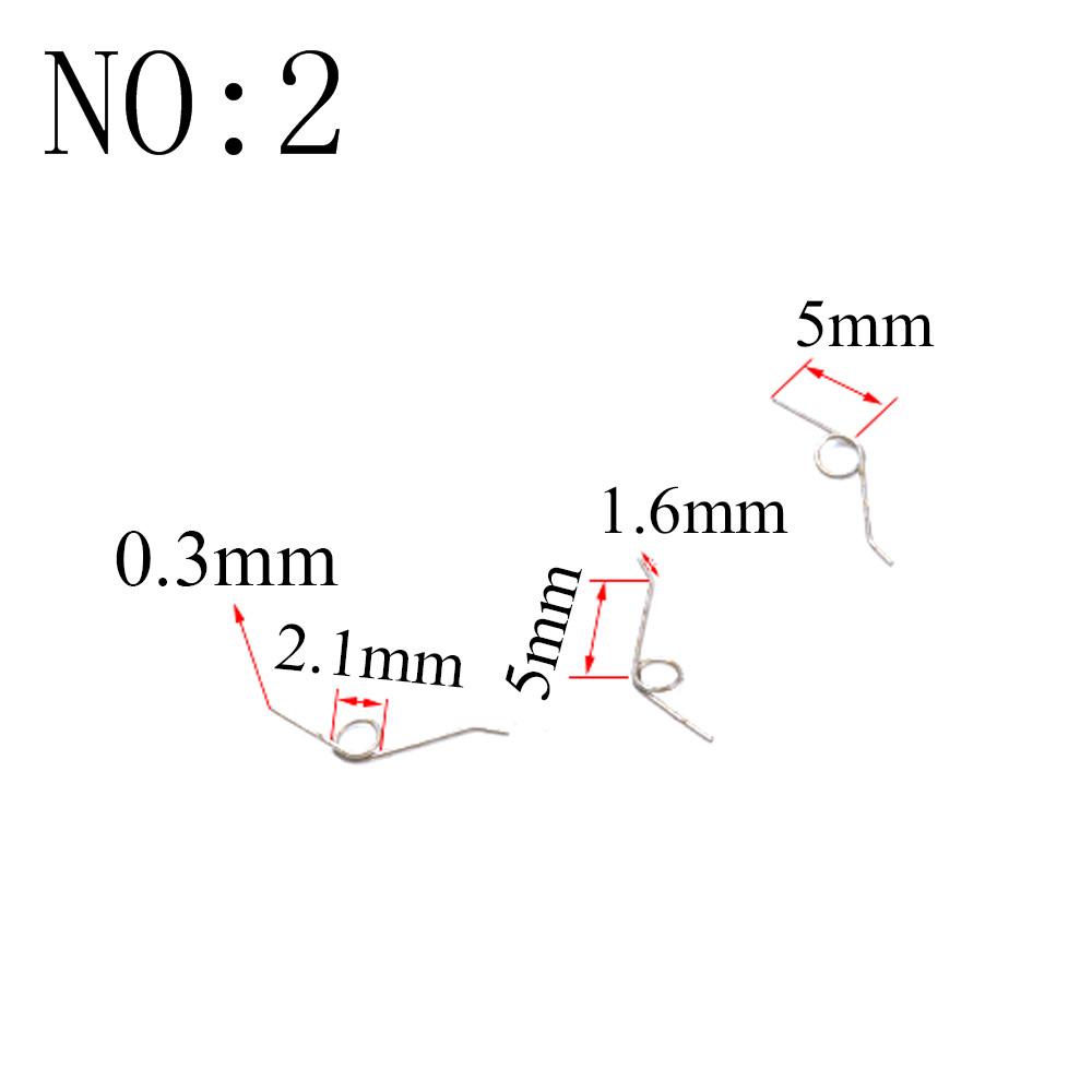 20 Stück Drahtdurchmesser 0,3 mm Mikro Mini 304 Edelstahl Torsionsfeder Für Schmuck