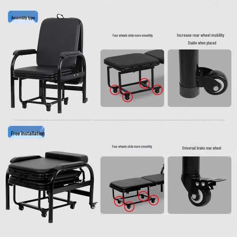 Portable Folding Bed Chair for Naps and Escort