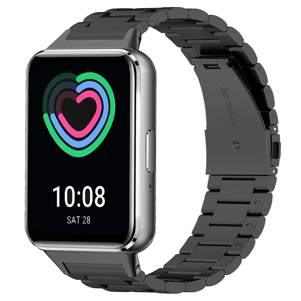 Pentru Samsung Galaxy Fit3 Curea de schimb Brățară de ceas din oțel inoxidabil cu eliberare rapidă, Negru