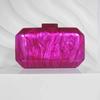 Shoulder Evening Bag Crossbody Marble Acrylic Fashion Small Square Beach Summer New Women Golden Handbag Purses Luxury Designer