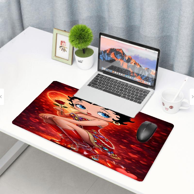 Sexy Doll Print Mouse Pad, Anti‑Slip Desktop Keyboard Mat, for PC Laptop Gaming Working Daily Use, Cool Festival Surprise Gift