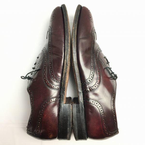Vintage 60s-70s Rare White Tag Red Letter BOSTONIAN Full Brogue Burgundy size 8.5D/B Men's(USED)