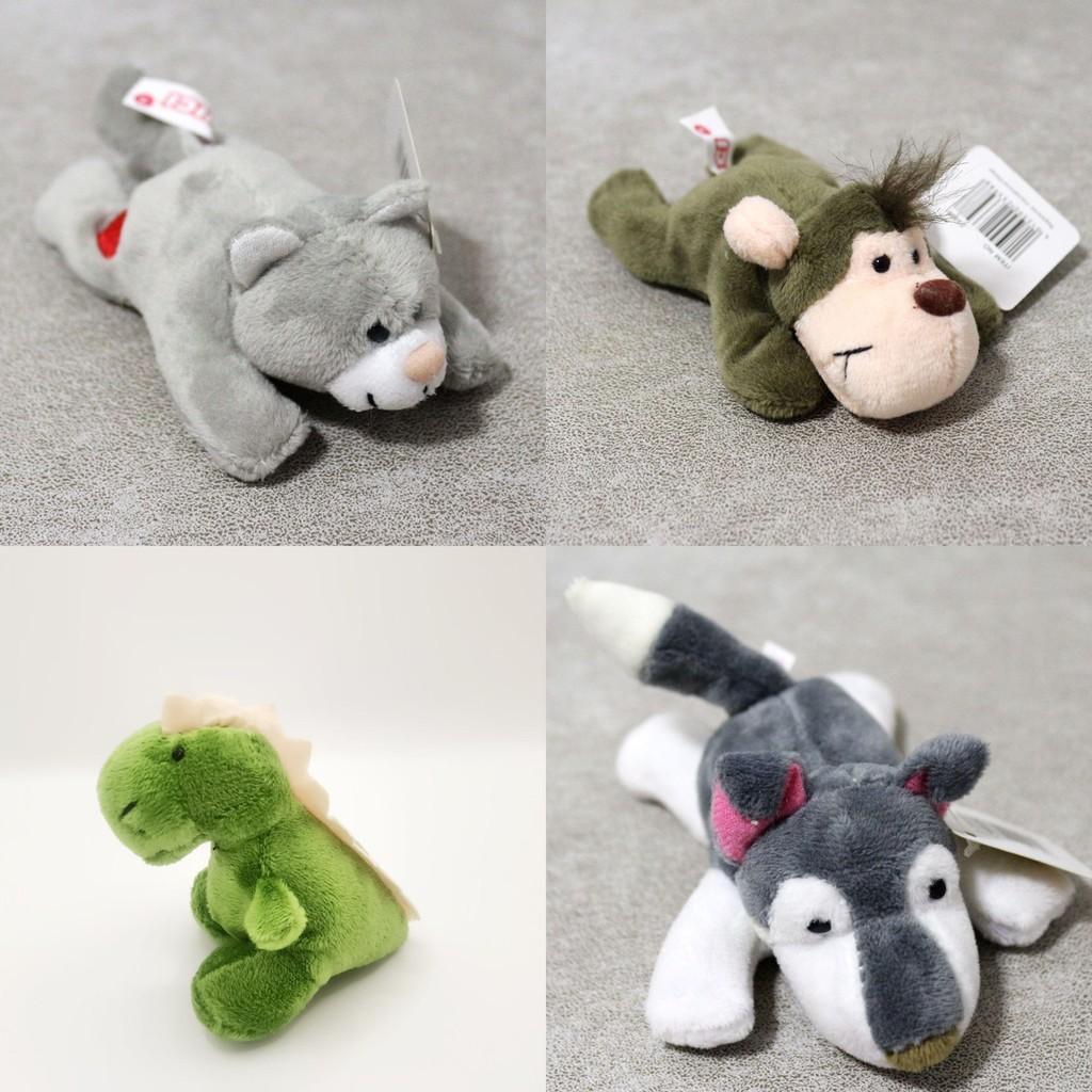 Soft Coral Fleece Jungle Animal Fridge Magnet Collection Realistic Plush Bear And Elephant