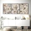 Still Life Poster Botanical Beige Flower Canvas Painting Nordic Wall Art Pictures for Living Room Cafe Home Decor