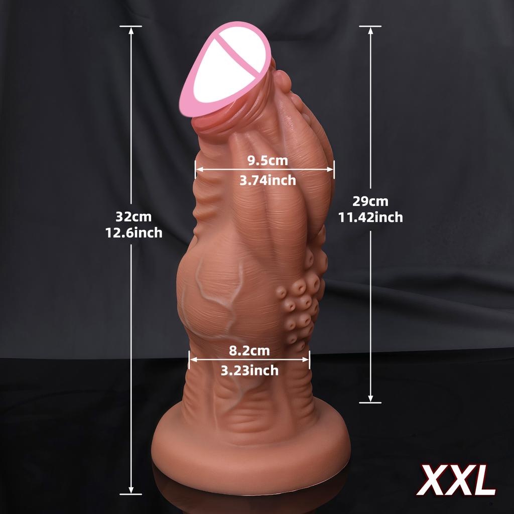 Realistyczne Ogromne Dildo Analne Skóra Ośmiornicy Duży Korek do Pośladków Masażer Punktu G/Prostaty Dilator Penisa Masturbator Anusa Zabawki Seksualne dla Kobiet