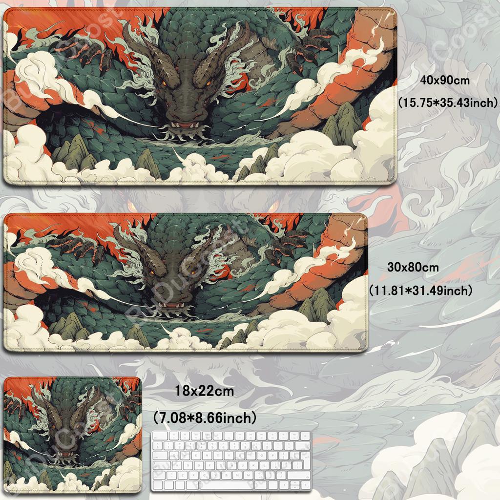 Xxl Gamer Laptop Desk Mat Large Mouse Pad Japanese Dragon Gaming Accessories HD Print Office Computer Antislip Keyboard Mousepad