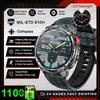 2026 New 1100mAh Battery Outdoor Ultra Durable Men Smartwatch Flashlight Heart Rate Bluetooth Call 5ATM Waterproof Sports Smart Watch