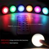 LED RGBW Closet Light Puck Lamp AA Battery Powered Under Cabinet Light Dimmable Home Decoration for Party Holiday 13 Colors
