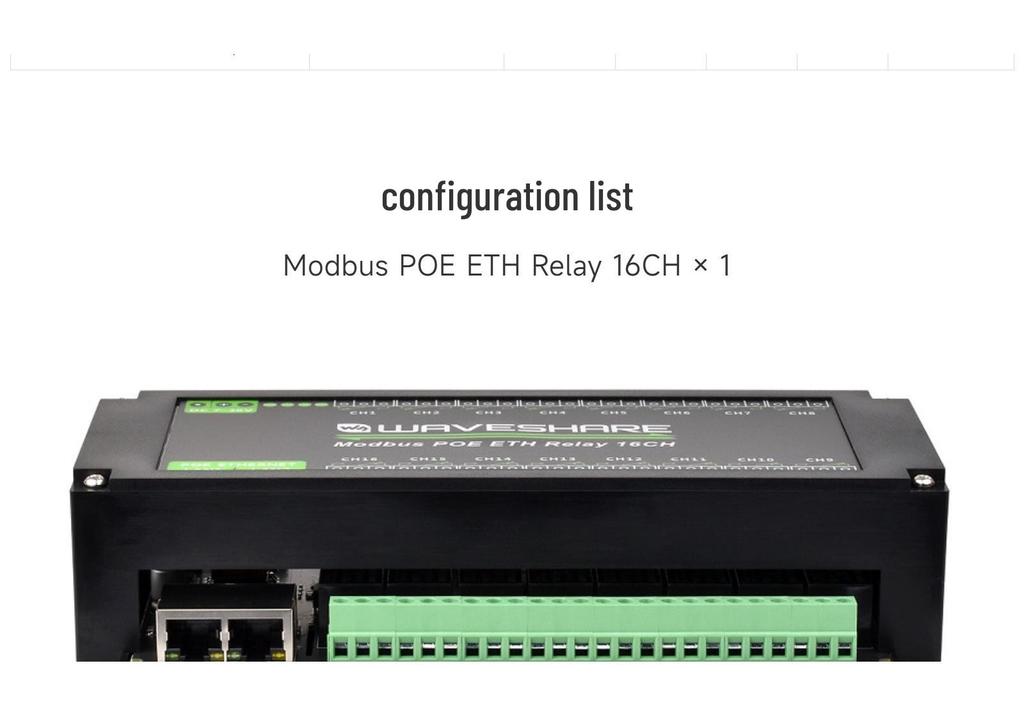 16-Kanal Ethernet-Relaismodul mit Modbus RTU/TCP und Isolationsschutz