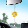 New Arrival! Handmade Daisy Car Ornament Adorable Crystal Embellished Fashion Decor for Women Cross - Border Chic Auto Accessory