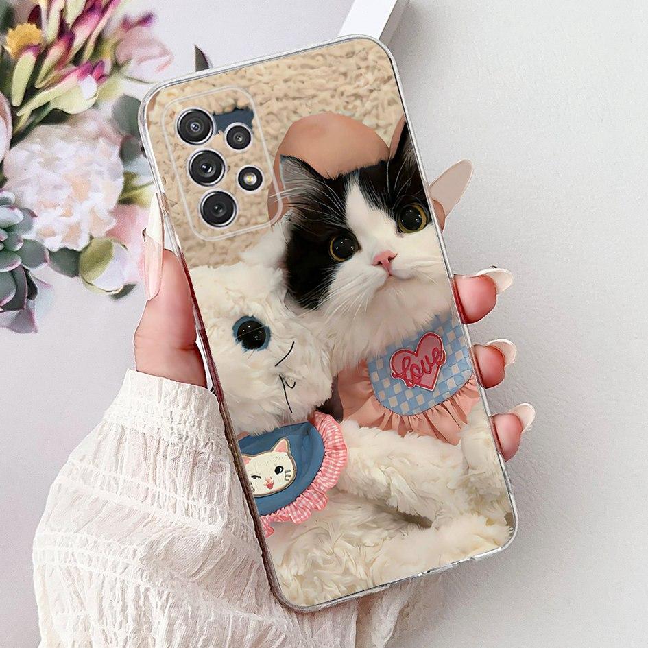 For Samsung Galaxy A52 Case SM-A525F Cover New Stylish Flower Butterfly Soft Silicone Phone Cases For Samsung A72 A52s 5G Fundas