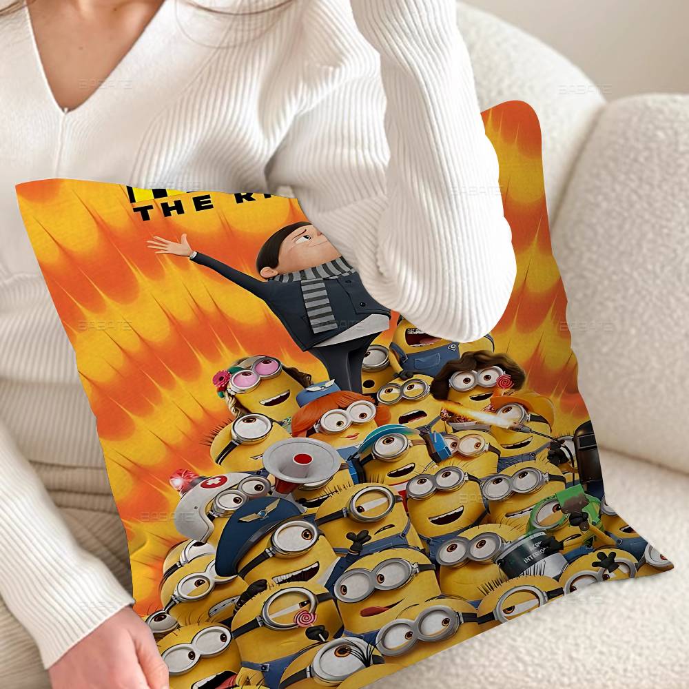 Cartoon L-Lovely Cute M-Minions Pillow Cover Sofa Cushion Cover Home Room Decoration Children Gift