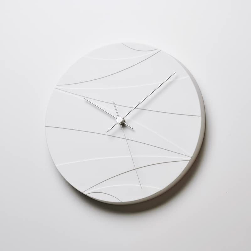 Lemnos CLOUDED MOON HN23-01 Analog Porcelain Wall Clock, White