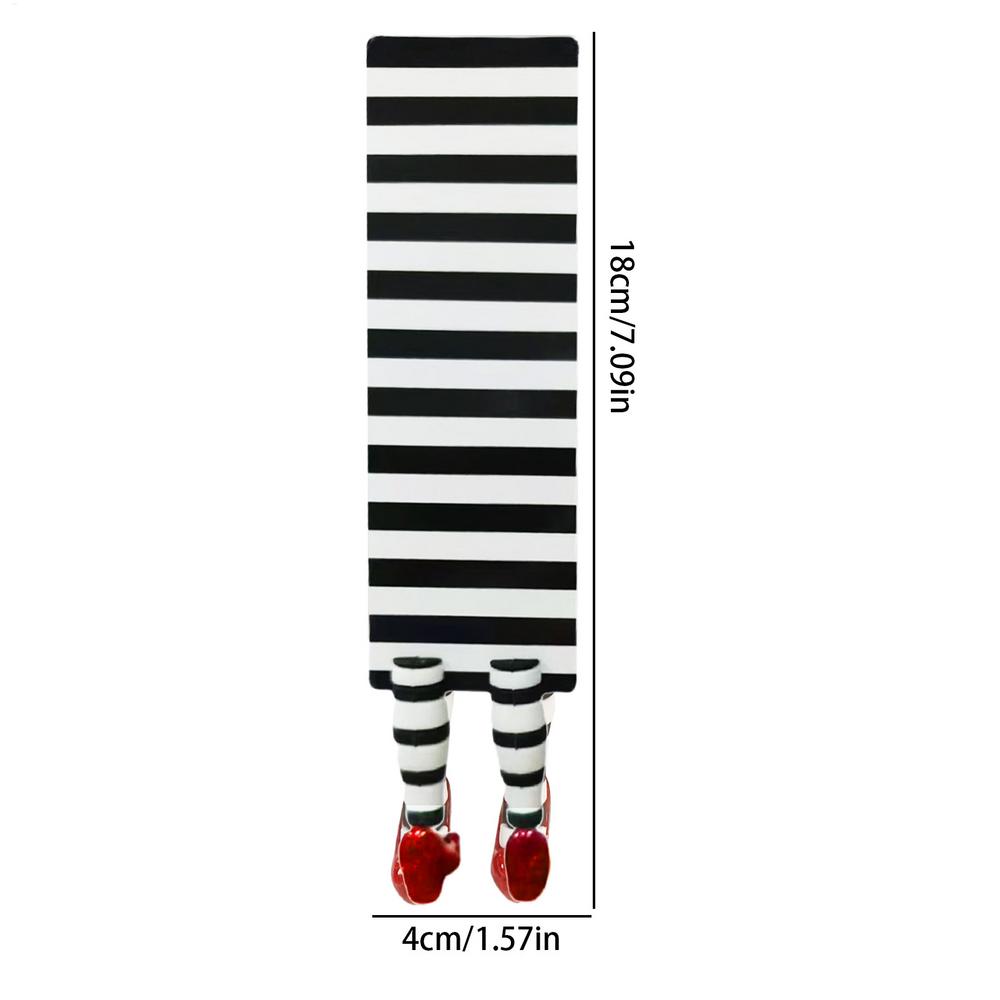 

Witch Bookmark Legs 3D Rubber Soft RubySlippers Bookmarks, Funny Decorative Multifunctional Book Marks