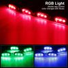 Car LED Front Grille Lights RGB Decorative Lights 4 In 1 Signal Lamp APP Adjustable 12V Universal Sound Control Auto Grille Lighting