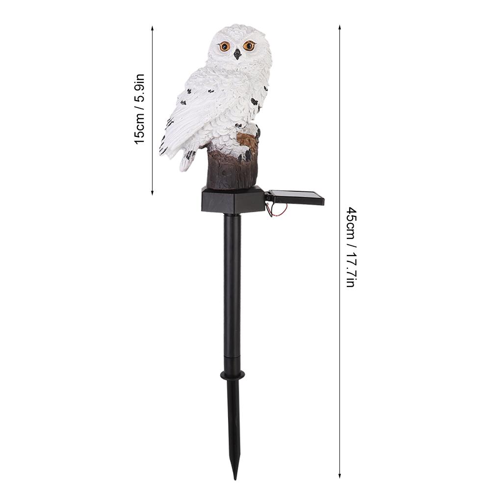 Owl     Lawn Ornament Waterproof Outdoor Yard Garden Lamp Decor