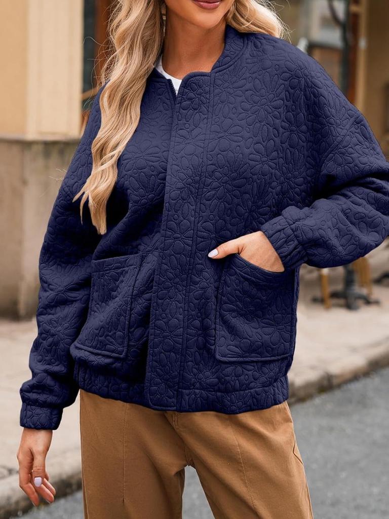 Autumn/Winter Women's Solid Color Casual Cardigan