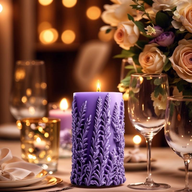 Matrițe Lumânare Pilon Flori Cilindru Matriță Silicon Ornament Matrițe Turnare Matrițe Gips Matrițe Rășină Epoxidică