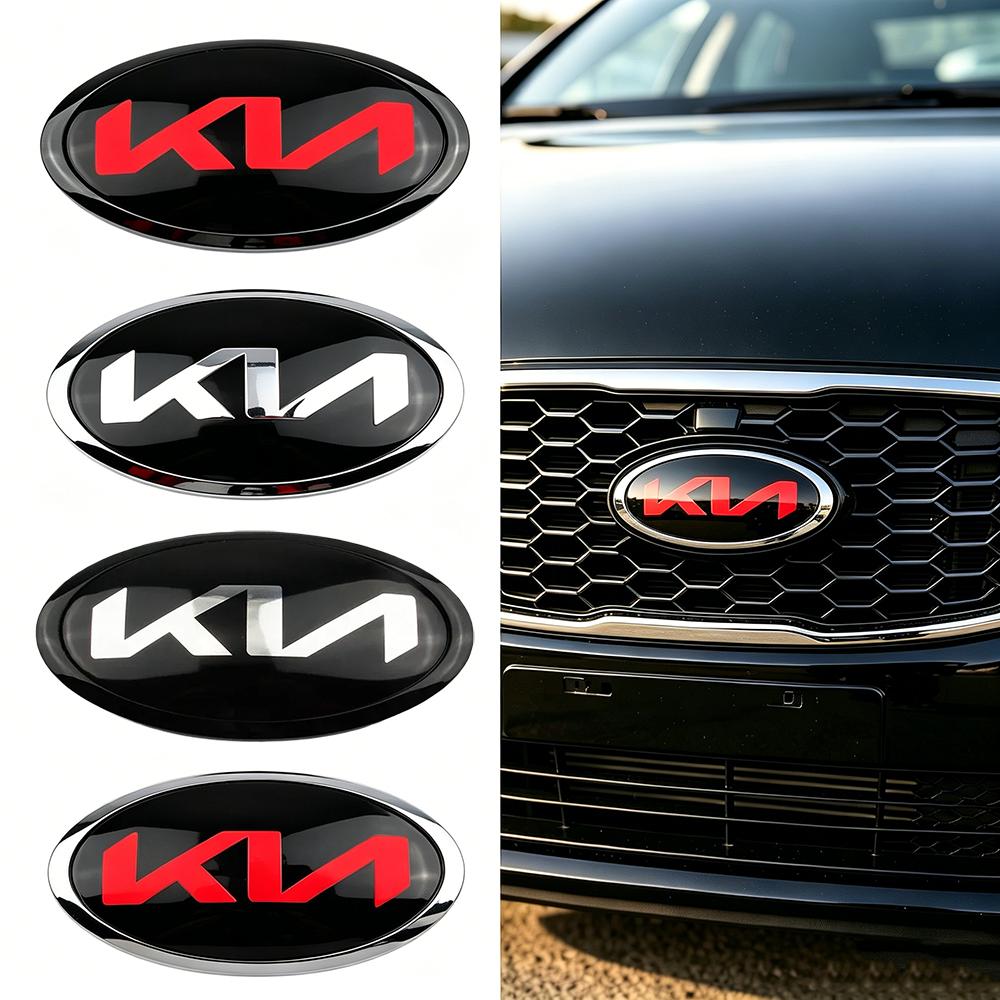 Ovales neues KIA Auto Frontgrill Kofferraum Emblem Abzeichen für KIA Sportage K2 K3 K5 Sorento RIO Senda Forte Seltos Optima Niro Soul Ceed xwgln00