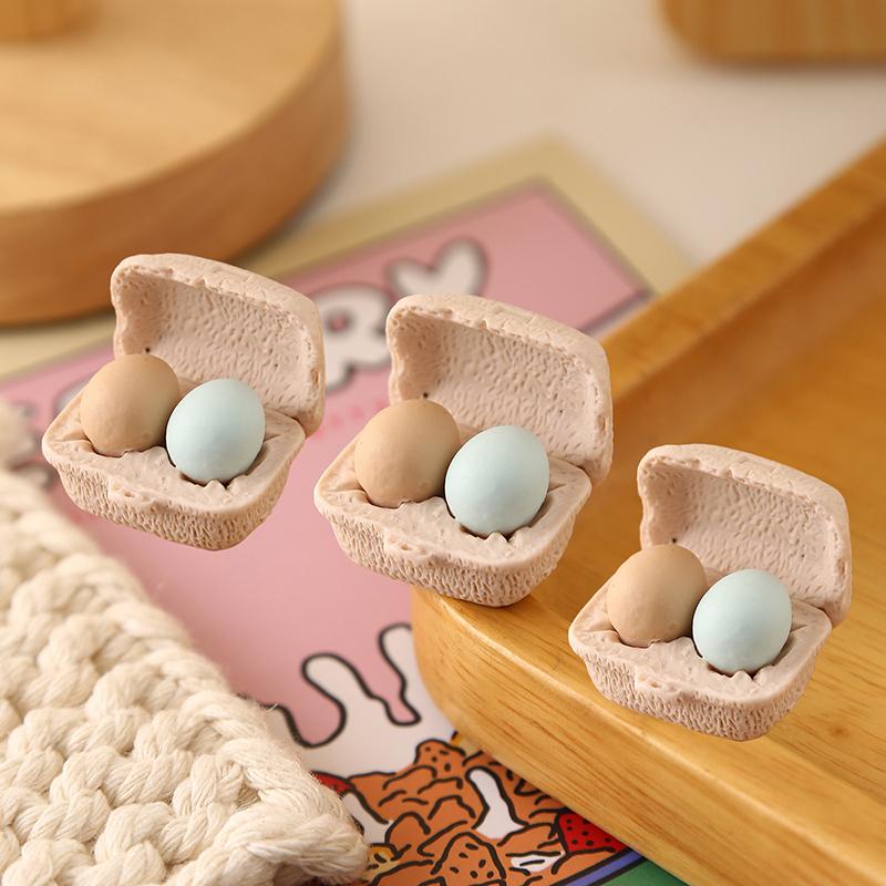 3Boxes Simulation Eggs With Tray Model Miniature Mini Eggs Kitchen Decor Kitchen Accessories