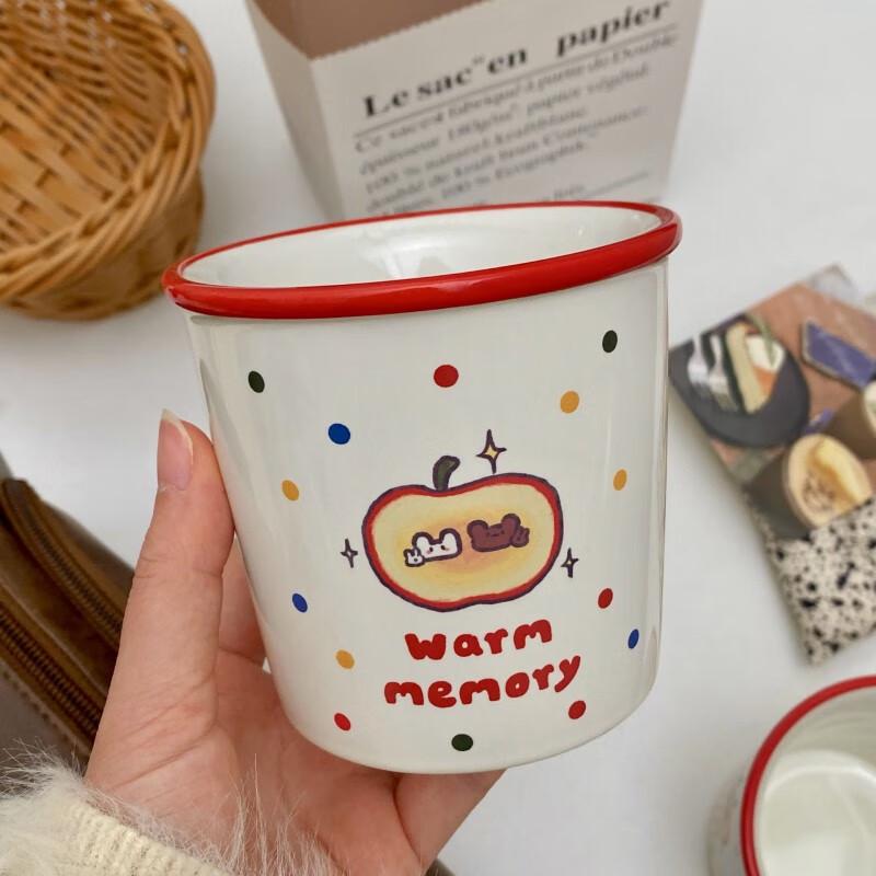 Cartoon Apple Ceramic Mug