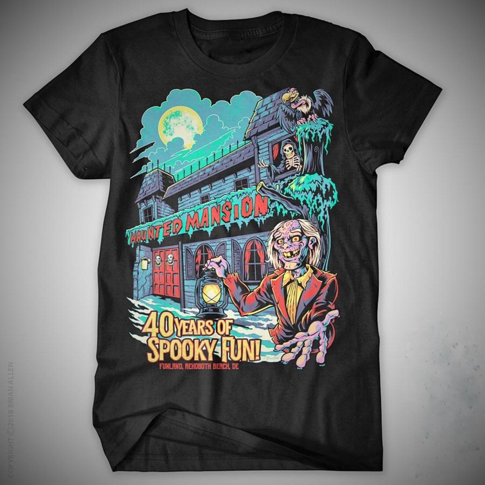 Vintage Old 40th Anniversary Haunted Mansion T shirt S-5XL XL
