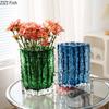 Transparent Glacier Glass Vase Hydroponics Flowers Pots Desk Decoration Flower Arrangement Minimalism Floral Vases Modern Decor