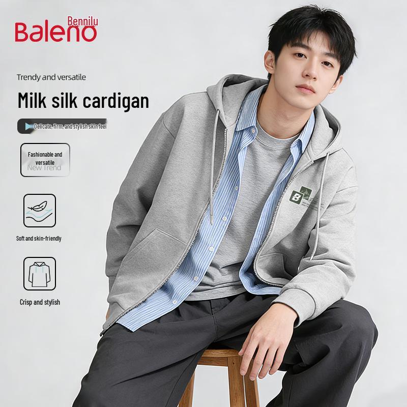 Baleno Men s Casual Zip-Up Hoodie XL